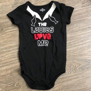 The ladies love me onesie - NWOT (Size 18M)